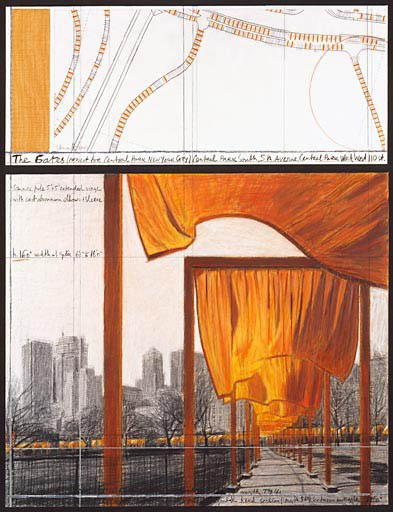 the gates central park new york city. Christo, The Gates, Project